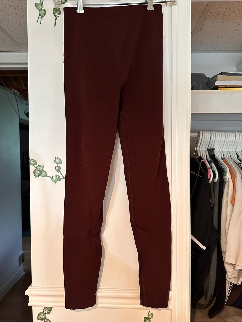 Alphalete Burgundy Stretch Leggings